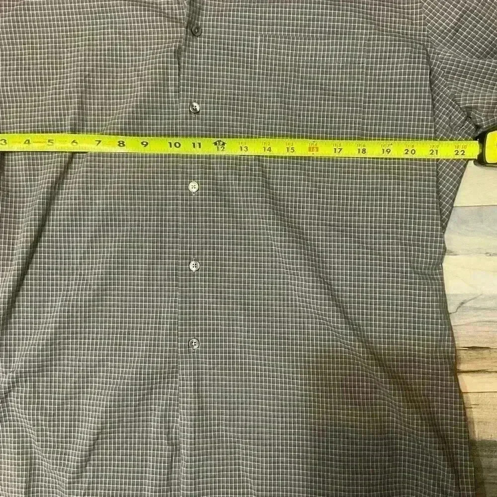 Van Heusen Men’s Button Down collared Dress Shirt Stain Shield Regular Fit Stret - Picture 6 of 6